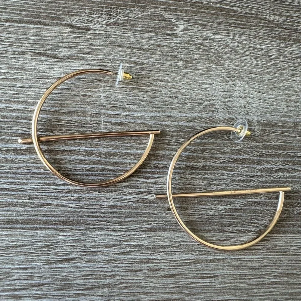 Hoop earrings N771 - Picture 3 of 4